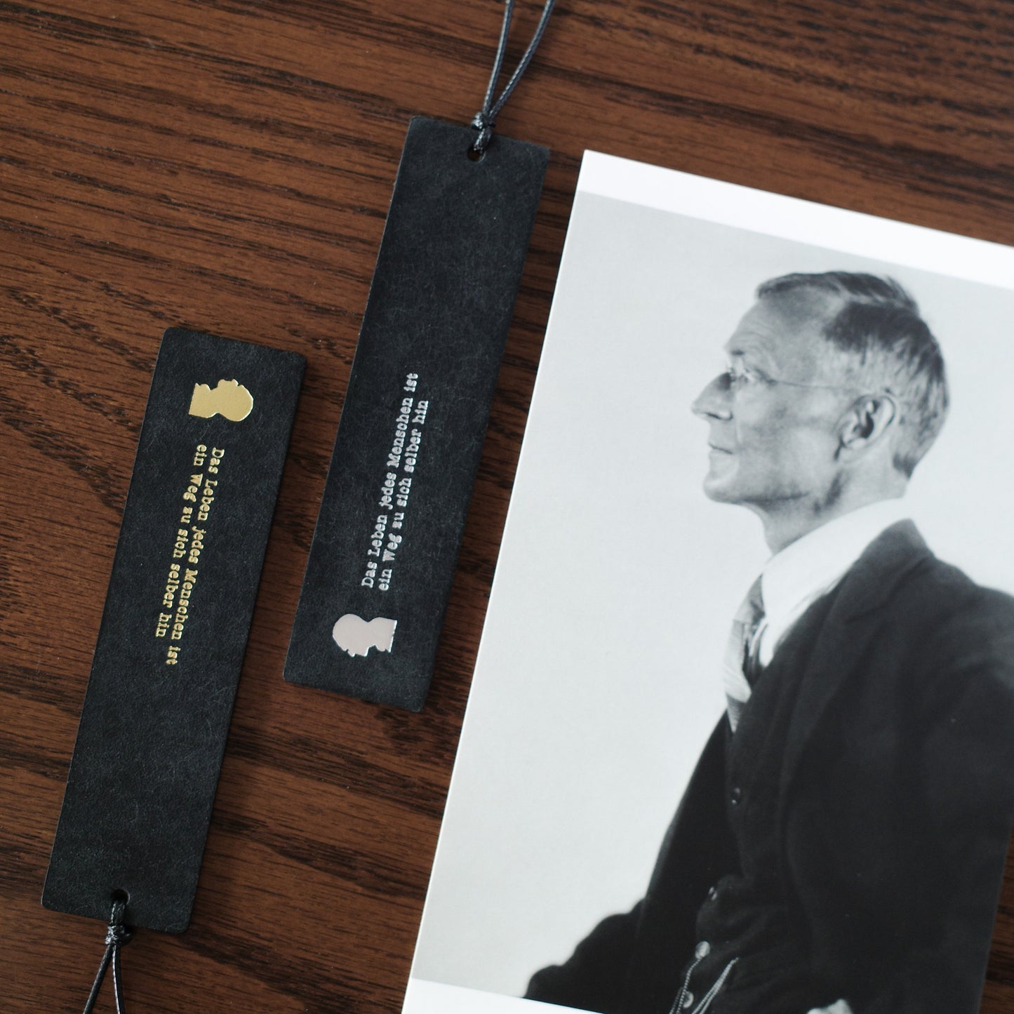 "The Journey Within" Leather Bookmark