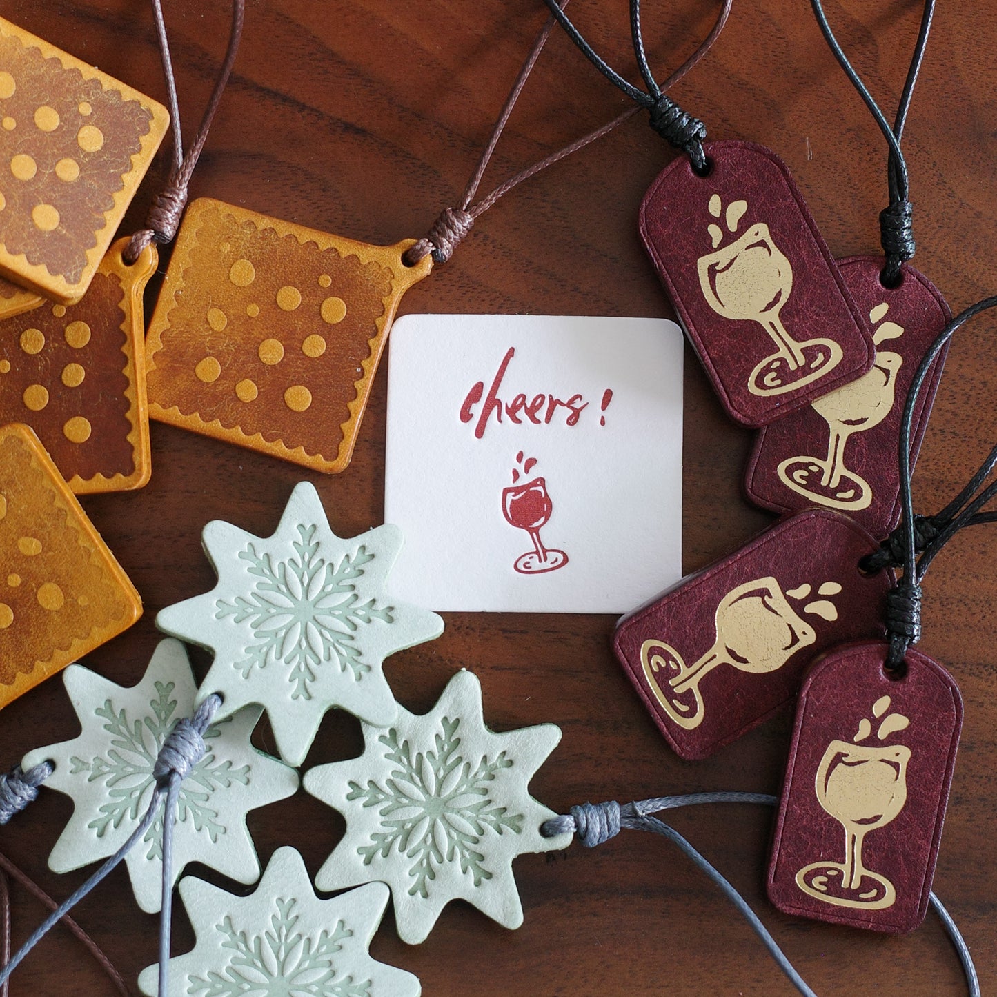 "Winter Feast" Leather Journal Charms