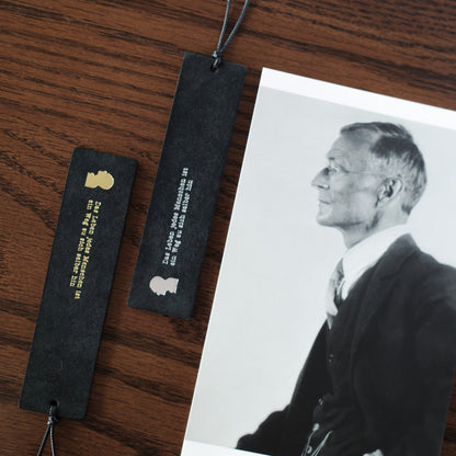 "The Journey Within" Leather Bookmark