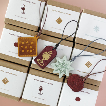 "Winter Feast" Leather Journal Charms