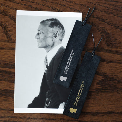 "The Journey Within" Leather Bookmark