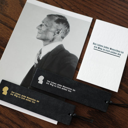 "The Journey Within" Leather Bookmark
