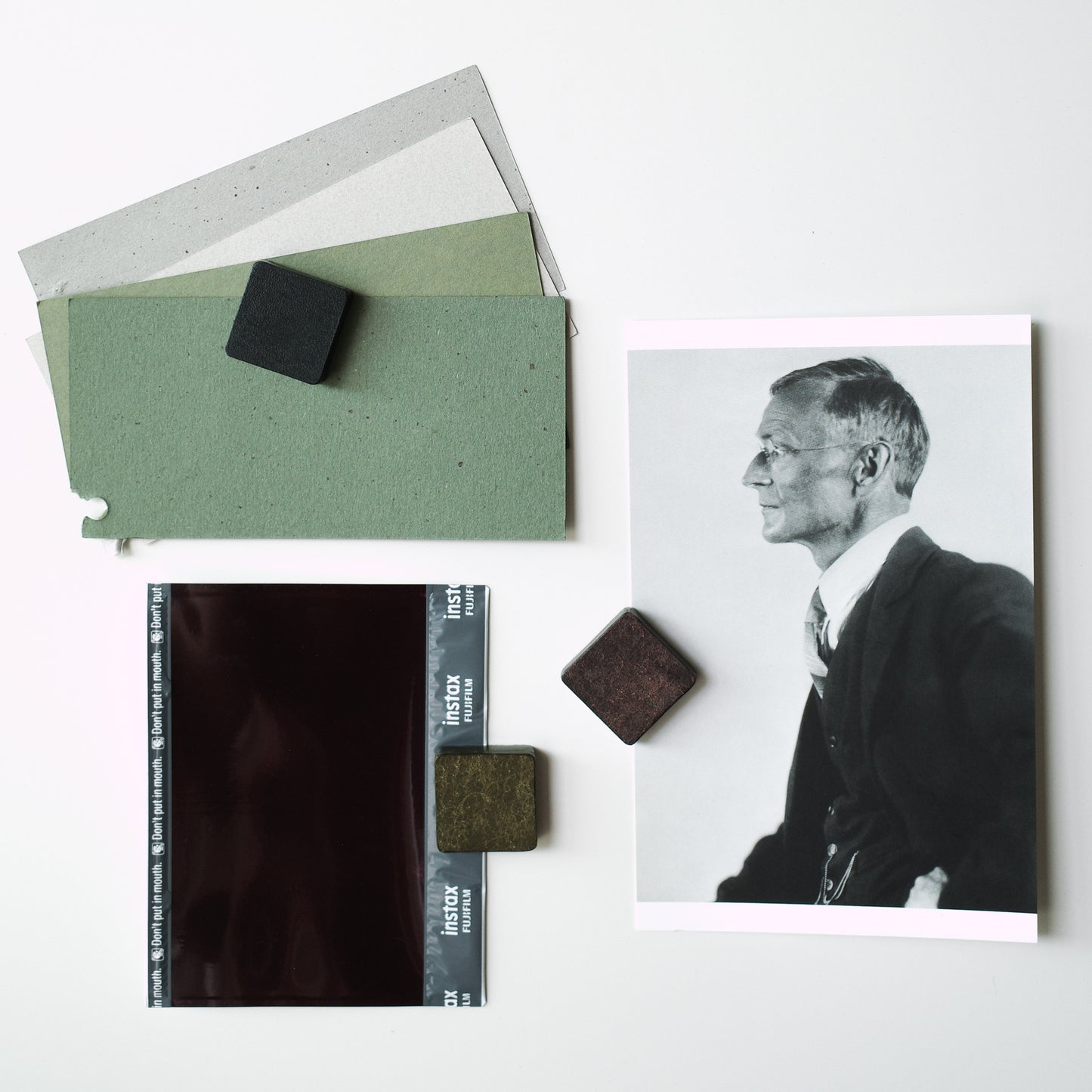 Double-Sided Leather Magnetic Memo Board