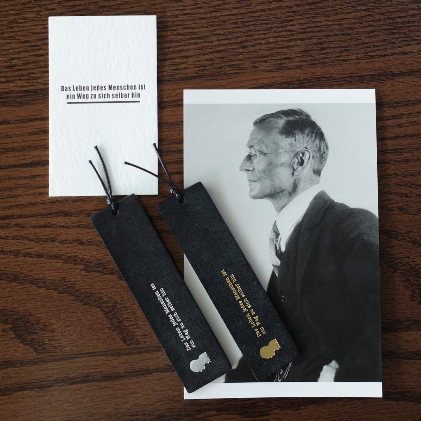"The Journey Within" Leather Bookmark