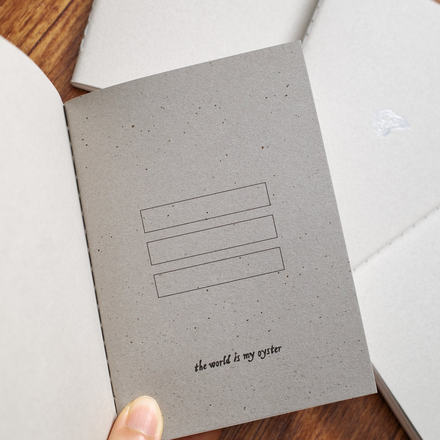 “The World Is My Oyster ”Travel Journal Insert