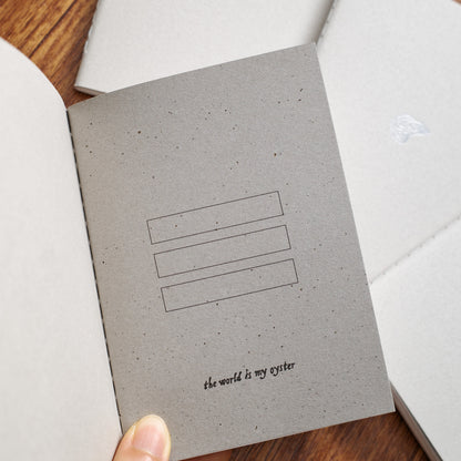 “The World Is My Oyster ”Travel Journal Insert