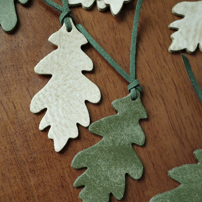 "Winter Oak" Leather Bookmark & Journal Charm