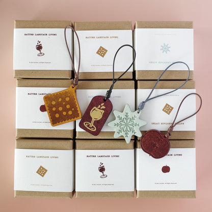 "Winter Feast" Leather Journal Charms